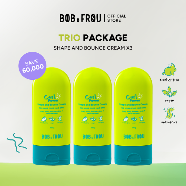 TRIO PACKAGE - CURL POWER SHAPE AND BOUNCE CREAM